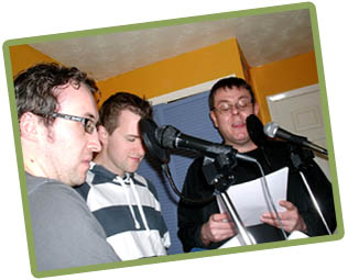 (l-r) Dave Tudor, Steve Alexander & Alex Finch